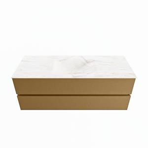 Mondiaz Vica Dlux badmeubel 130cm Oro - Cloud wastafel Ostra midden - met 1 kraangat