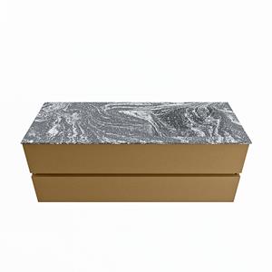 Mondiaz Vica Dlux badmeubel 130cm Oro - Cloud wastafel Lava rechts - zonder kraangat