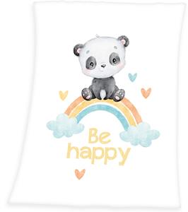 BabyBest Microvezel donzige deken Rainbow Panda 75 x 100 cm