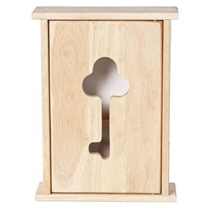 Cosy & Trendy Houten sleutelkast/sleutelkluis naturel 19 x 26 cm -