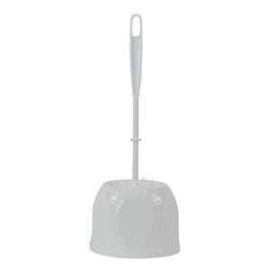 Witte toiletborstel / wc-borstel met houder 13 x 13 x 37,5 cm -