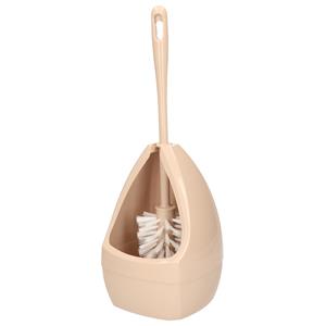 Brumag Wc-borstel/toiletborstel met houder taupe 39.5 cm van kunststof -