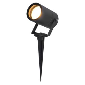 HOFTRONIC™ Spikey dimbare LED prikspot - excl. GU10 - Wandspot - IP65 voor binnen en buiten - Grondspies - Zwart