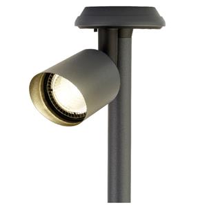 Lumineo Solar spotlight/tuinpad verlichting op zonne-energie 25 cm -