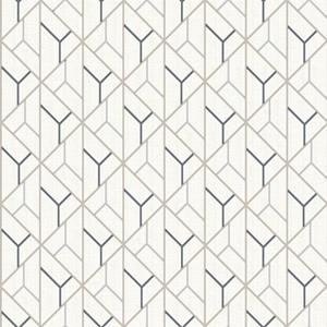 Dutch Wallcoverings Behang Galactik Dessin Beige/D.Blauw L940-07