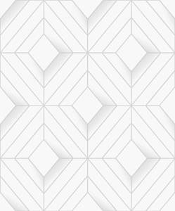 Dutch Wallcoverings Behang Galactik Ruit Wit/Lichtgrijs L614-00
