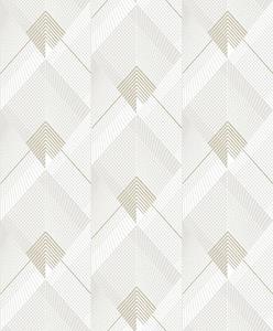 Dutch Wallcoverings Behang Galactik Dessin Wit/Goud L967-00