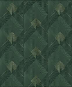 Dutch Wallcoverings Behang Galactik Dessin Groen/Goud L967-04