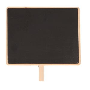 30x Houten memo krijtbordje met knijper 15 x 12 cm -
