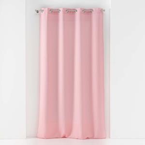 Douceur d intérieur Vitrages  PANNEAU A OEILLETS 140 x 240 CM VOILE TISSE SOANE ROSE