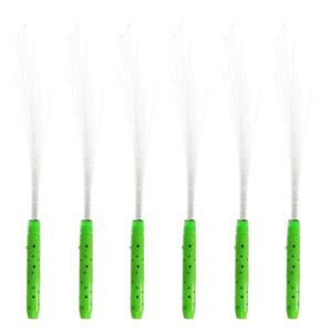 Set van 10x stuks fiber LED licht stick groen -