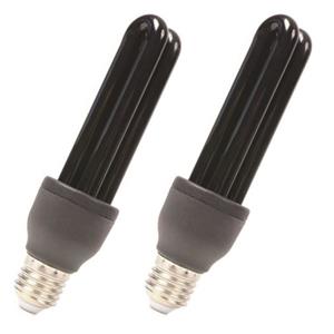 5x Blacklight lampen grote fitting 25 watt -
