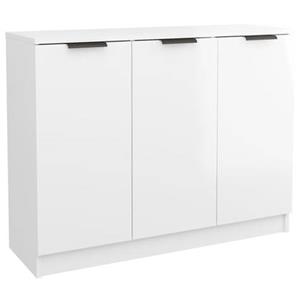 VidaXL Dressoir 90,5x30x70 cm bewerkt hout hoogglans wit
