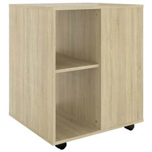 VidaXL Kast verrijdbaar 60x53x72 cm spaanplaat sonoma eikenkleurig