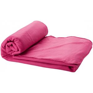 Fleece deken roze 150 x 120 cm -