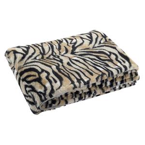 Wohndecke Decke DKD Home Decor Wilde Schwarz Orange 150 x 200 x 2 cm, DKD Home Decor