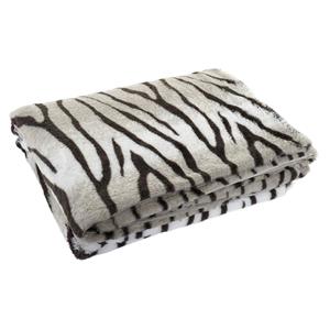 Items Fleece deken tijger strepen dierenprint 150 x 200 cm -