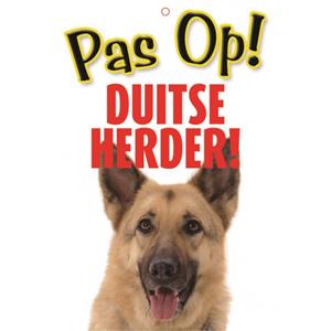 Pas op voor Duitse Herder bordje -