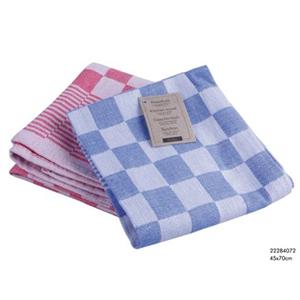 Massamarkt Theedoek Katoen Ruit Blauw,rood Of Zwart