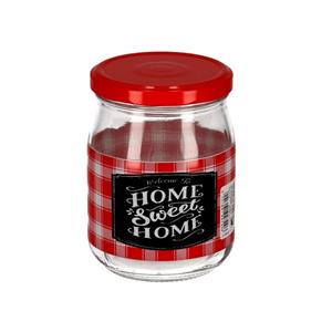 Gerimport 1x Transparante jampotten/voorraadpotten met schroefdop van glas 500 ml -