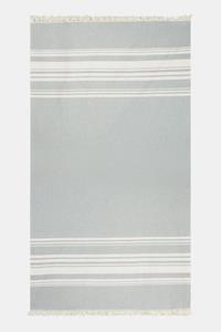 Buitenmens The Beach Towel Hamamdoek Wit/Blauw