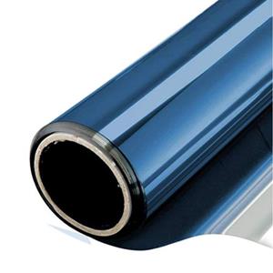 Patifix 5x Stuks raamfolie zonwerend semi transparant/blauw 50 cm x 2 meter zelfklevend -