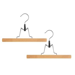5five Set van 9x stuks klem kledinghangers voor broeken 25 x 16 cm -