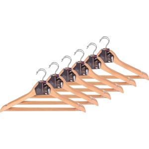 18x Houten kledinghangers -