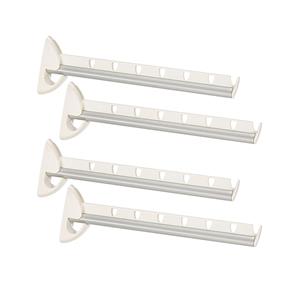 Trendoz Set van 6x stuks inklapbare kledinghaak voor 7 kledinghangers 31 cm -