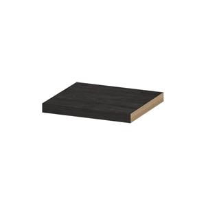 INK 35d wandplank - 40x35x3.5cm - voorzijde afgekant - tbv nis - MFC Houtskool eiken 1258893