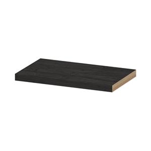 INK 35d wandplank - 60x35x3.5cm - voorzijde afgekant - tbv nis - MFC Houtskool eiken 1258803