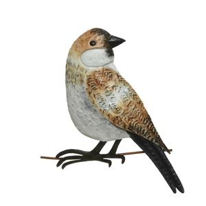 Decoris Decoratie vogel/muurvogel Mus voor in de tuin cm -