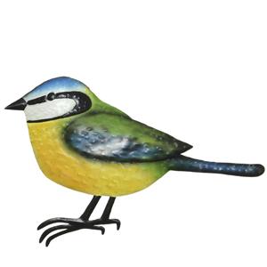 Decoratie vogel/muurvogel Pimpelmees voor in de tuin cm -