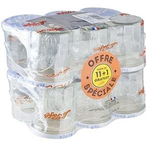 Le Parfait 36x Bewaarpotten/voorraadpotten met schroefdeksel 324 ml -