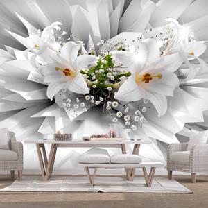 Karo-art Zelfklevend fotobehang - Bloemen explosie , Lelie , Premium Print