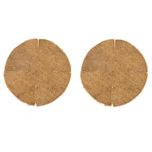 Nature 3x stuks inlegvel kokos voor hanging basket cm - kokosinleggers -