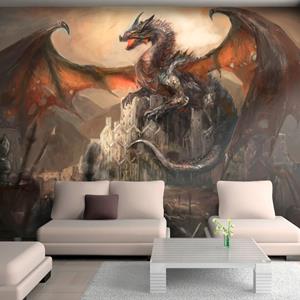 Karo-art Zelfklevend fotobehang - Kasteel van de Draak, Premium print