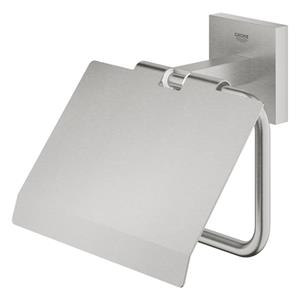 Grohe - QuickFix - Start Cube - Wandpapierabroller - Supersteel Finish 41102DC0 (zum Anschrauben oder Ankleben)