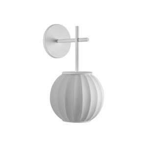 Carpyen Wandlamp Mei, porselein-bol, structuur wit