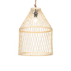 QAZQA Landelijke buiten hanglamp rotan 40x55 cm - Calamus