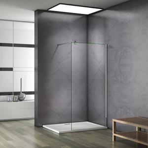 Sanexo Inloopdouche Blossom 50X200 8Mm Helder Glas Antikalk Chroom