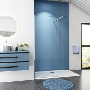 Sanexo Inloopdouche Blossom 70X200 8Mm Helder Glas Antikalk Chroom