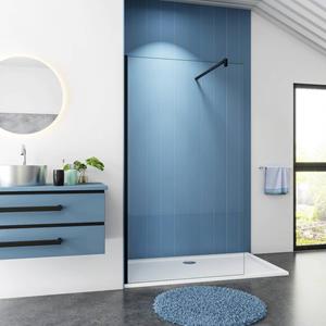 Sanexo Inloopdouche Magnolia 160X200 10Mm Helder Glas Antikalk Mat Zwart