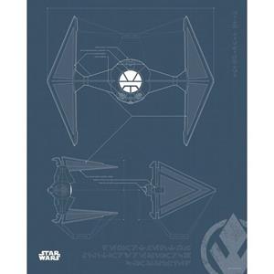 Komar Poster Star Wars Blueprint Sith TIE-Fighter