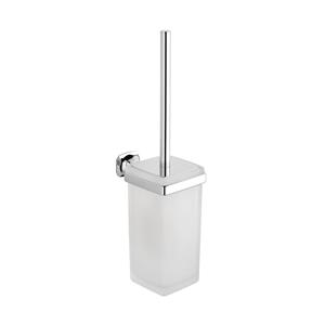 Sapho Toiletborstelhouder  Aida Hangend 10.3x40.9 cm Chroom / Satijnglas