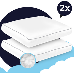 Sleepcomfort Hoofdkussen - Duo Pack - Set van 2 - Anti-allergie - Geschikt voor rug- en zijslapers - 50 x 60 cm