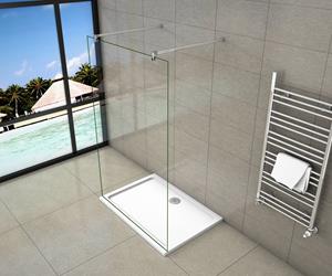 Sanexo Inloopdouche Vrijstaand Magnolia 100X200 10Mm Helder Glas Antikalk Chroom