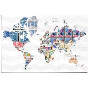 Poster Wereld van de postzegels