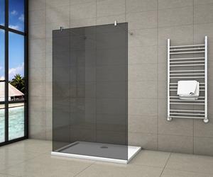 Sanexo Inloopdouche Vrijstaand Black Dahlia 120X200 10Mm Rookglas Antikalk Chroom