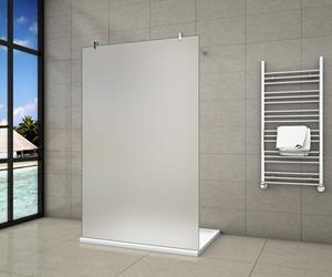 Sanexo Inloopdouche Vrijstaand White Dahlia 90X200 10Mm Gesatineerd Glas Antikalk Chroom